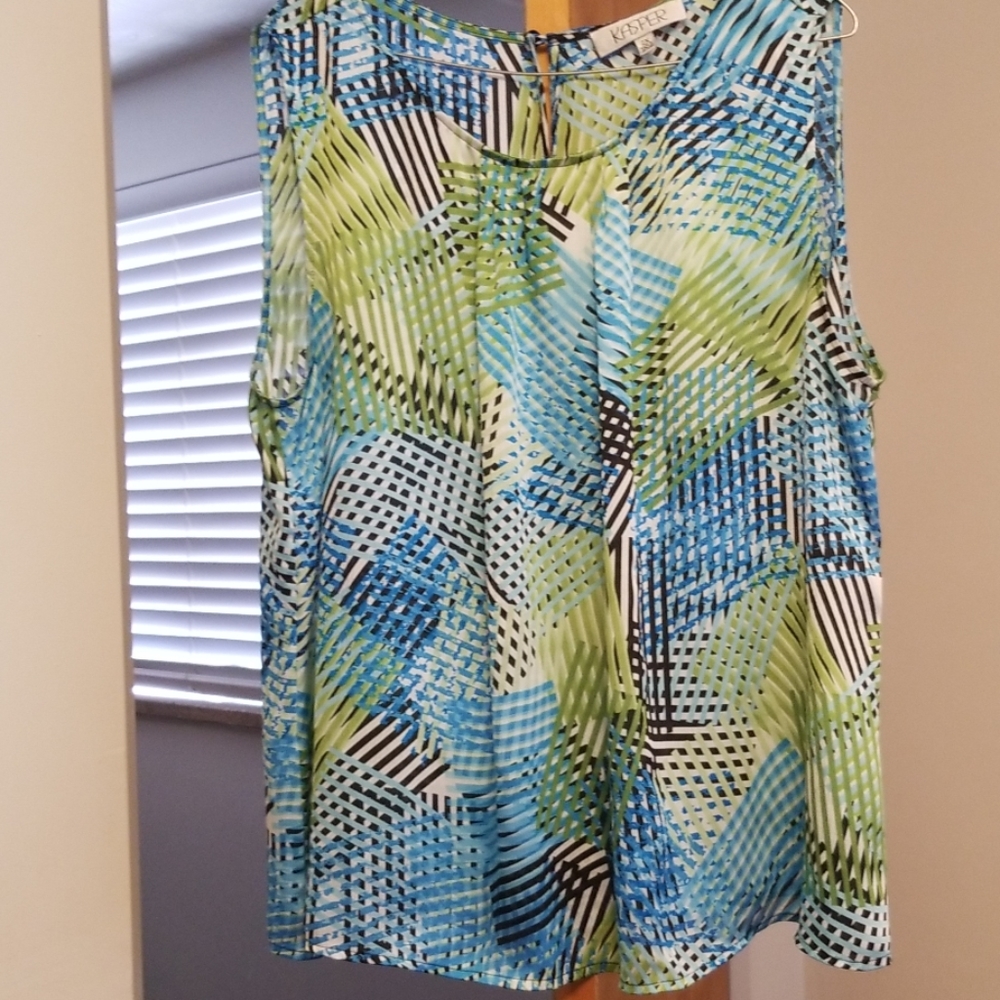 Sheer sleeveless top